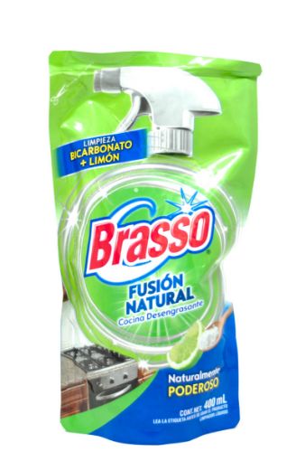 Imagen de LIMPIADOR BRASSO FUSION NATURAL BICARBONATO LIMON 400 ML