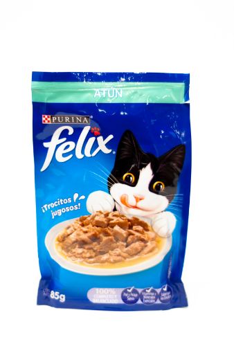 Imagen de ALIMENTO HÚMEDO FELIX SENSACIONES DE ATUN EN SALSA PARA GATO 85.00 G