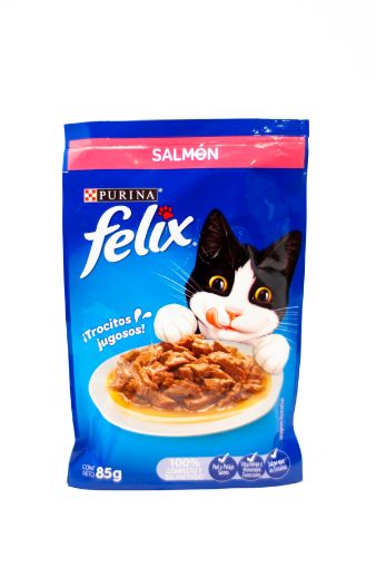 Imagen de ALIMENTO HÚMEDO FELIX SENSACIONES DE SALMÓN & PAVO PARA GATO 85.00 G