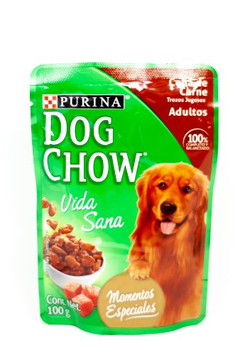 Imagen de ALIMENTO HÚMEDO DOG CHOW CENA DE CARNE PARA PERRO ADULTO 100.00 G