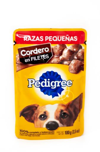 Imagen de ALIMENTO PARA PERRO PEDIGREE CORDERO EN FILETES RAZAS PEQUEÑAS 100 G