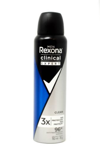 Imagen de DESODORANTE REXONA MEN CLINICAL EXPERT CLEAN PARA HOMBRE EN AEROSOL  91.00 G