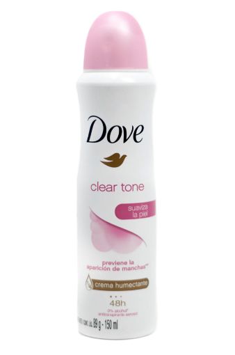 Imagen de DESODORANTE DOVE CLEAR TONE PARA MUJER EN AEROSOL 150.00 ML