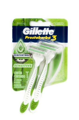 Imagen de MÁQUINA DE AFEITAR GILLETTE PRESTOBARBA 3  2 UND