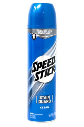 Imagen de DESODORANTE SPEED STICK STAIN GUARD CLEAN PARA HOMBRE EN AEROSOL 150.00 ML