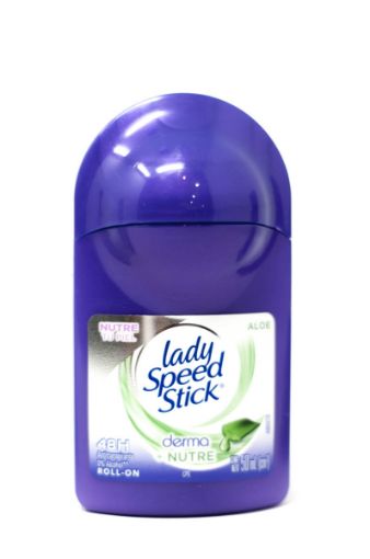 Imagen de DESODORANTE LADY SPEED STICK DERMA + NUTRE ALOE PARA MUJER EN ROLL-ON 50.00 ML