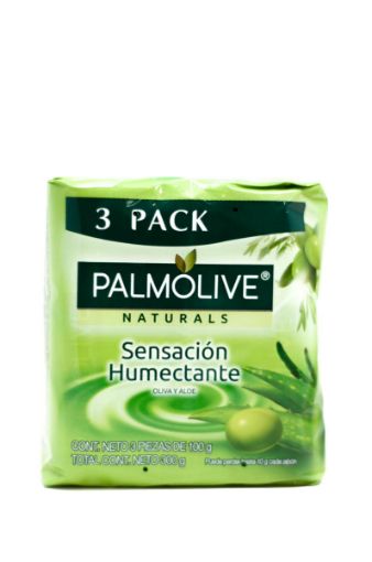 Imagen de JABÓN DE TOCADOR PALMOLIVE NATURALS OLIVA 3 UND 300.00 G