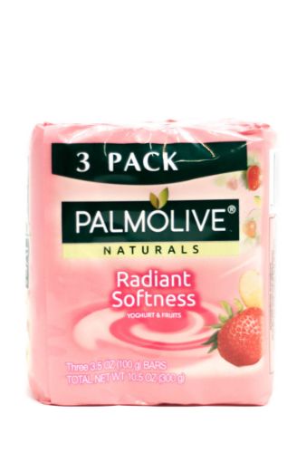 Imagen de JABÓN DE TOCADOR PALMOLIVE NATURALS YOGURT Y FRUTAS 3 UND 300.00 G