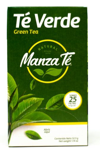 Imagen de TÉ VERDE MANZA TÉ 25 UND 32.5 G