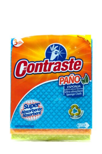 Imagen de PAÑO ESPONJA CONTRASTE ULTRA ABSORBENTE 40.00 G