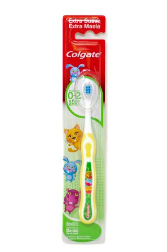 Imagen de CEPILLO DENTAL EXTRA SUAVE COLGATE SMILES 0-2 AÑOS PARA NIÑO 1 UND