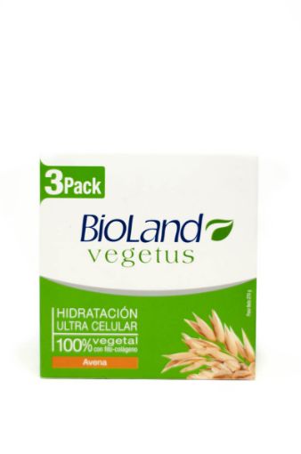 Imagen de JABON DE TOCADOR BIOLAND AVENA 3 PACK 