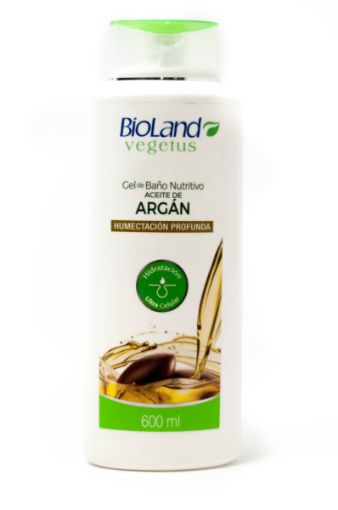 Imagen de GEL DE DUCHA BIOLAND NUTRITIVO ACEITE DE ARGAN HUMECTACION PROFUNDA  600 ml 