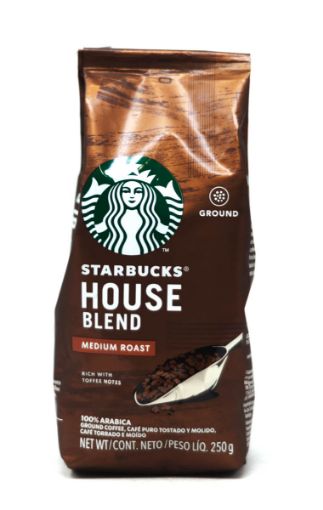 Imagen de CAFÉ STARBUCKS HOUSE BLEND TOSTADO MEDIO Y MOLIDO 250.00 G