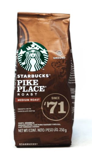 Imagen de CAFÉ MOLIDO STARBUCKS PIKE TOSTADO MEDIO 250 G