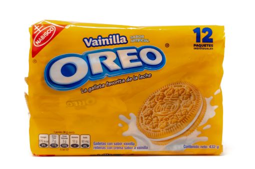 Imagen de GALLETA OREO VAINILLA 12 UND 432.00 G