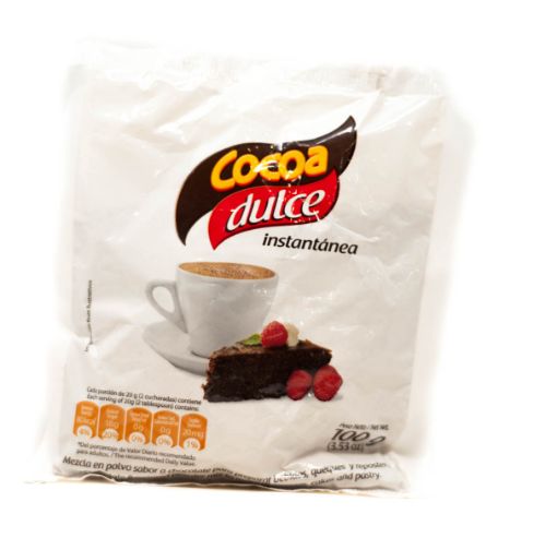 Imagen de MEZCLA COCOA DULCE EN POLVO PARA BEBIDA SABOR CHOCOLATE 100 G 