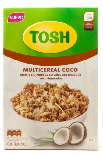 Imagen de CEREAL MULTICEREAL TOSH COCO CAJA 300 G