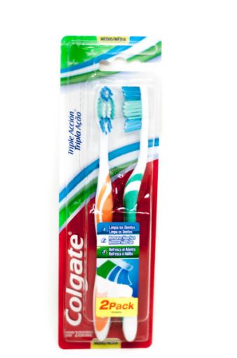 Imagen de CEPILLO DENTAL MEDIO COLGATE TRIPLE ACCION 2 und 