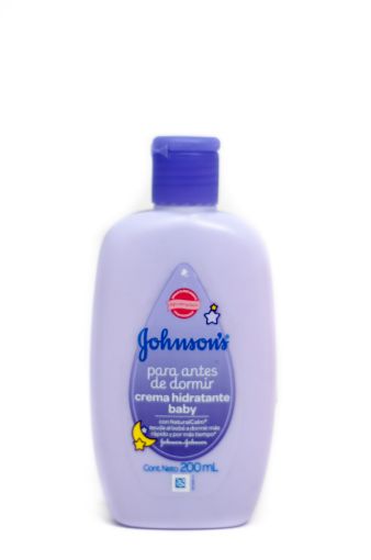 Imagen de CREMA JOHNSONS HIDRATANTE PARA ANTES DE DORMIR 200 ML