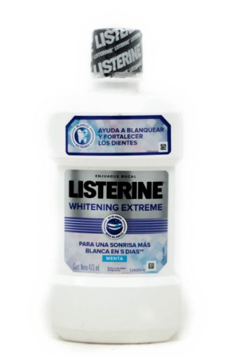 Imagen de ENJUAGUE BUCAL LISTERINE WHITENING EXTREME MENTA 473 ml 