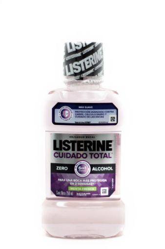 Imagen de ENJUAGUE BUCAL LISTERINE CUIDADO TOTAL ZERO ALCOHOL MENTA FRESCA  250 ml 