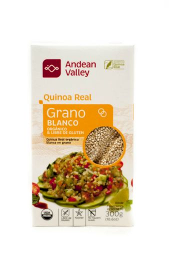 Imagen de QUINOA REAL ANDEAN VALLEY GRANO BLANCO ORGANICO & LIBRE DE GLUTEN 300 G