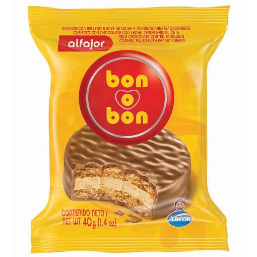 Imagen de ALFAJOR ARCOR BON O BON CHOCOLATE CON LECHE 40 G