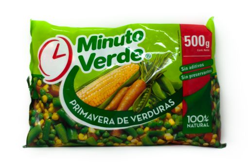 Imagen de VEGETALES MINUTO VERDE MIXTOS CONGELADOS PRIMAVERA DE VERDURAS 500 G