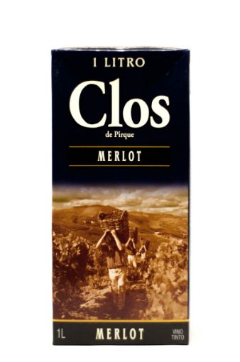 Imagen de VINO TINTO CLOS DE PIRQUE MERLOT TETRA BRIK 1000 ML