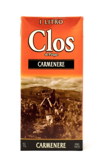 Imagen de VINO TINTO CLOS DE PIRQUE CARMENERE TETRA BRIK 1000 ML