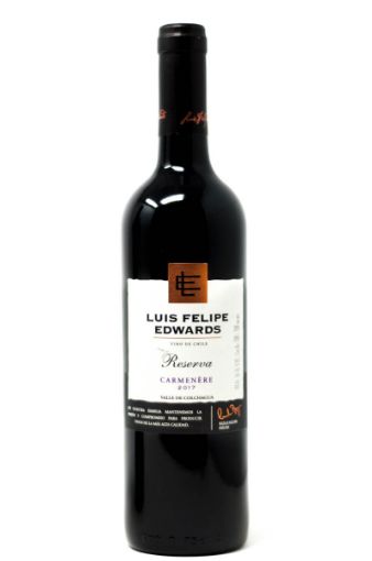 Imagen de VINO TINTO LUIS FELIPE EDWARDS RESERVE CARMENERE 750 ml 