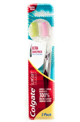 Imagen de CEPILLO DENTAL SUAVE COLGATE SLIMSOFT. 2.00 UND