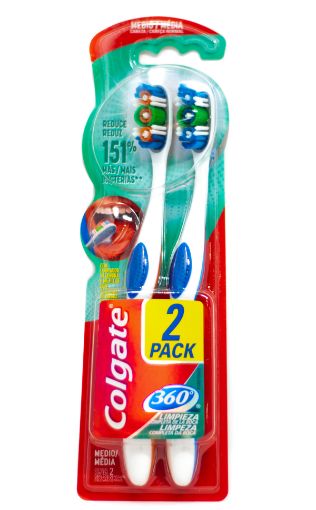 Imagen de CEPILLO DENTAL MEDIO COLGATE 360° 2 UND