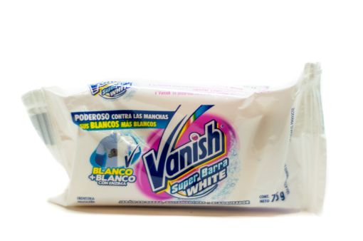 Imagen de JABON BLANQUEADOR VANISH SUPER BARRA WHITE 75 G