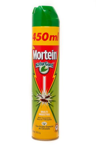 Imagen de INSECTICIDA MORTEIN MULTI INSECTOS ESENCIA CITRONELA EN AEROSOL 450 ML