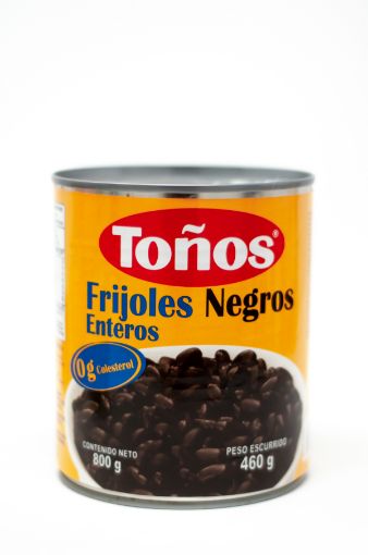 Imagen de FRIJOL TONOS NEGRO ENTERO LATA 800 G