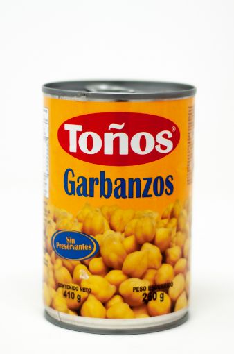 Imagen de GARBANZO TONOS NATURAL LATA 260 G