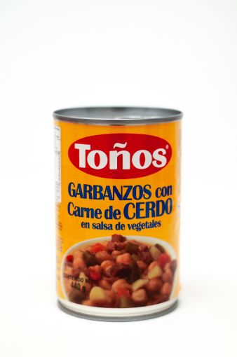 Imagen de GARBANZO TONOS CON CARNE DE CERDO EN SALSA DE VEGETALES 440 G