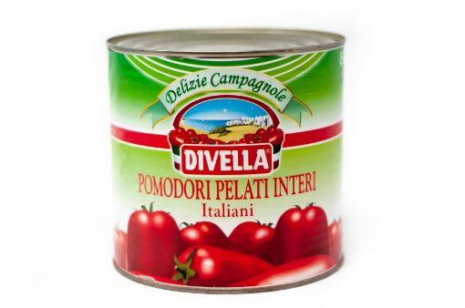 Imagen de TOMATE DIVELLA ENTERO PELADO LATA 1500,00 g 