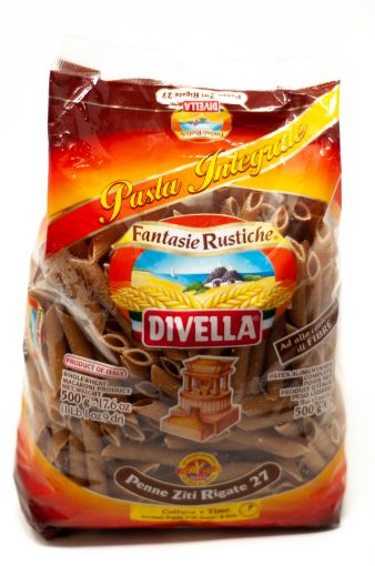 Imagen de PASTA DIVELLA INTEGRAL PENNE ZITI RIGATE N°27 500.00 G