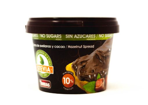 Imagen de CREMA TORRAS DE CACAO CON AVELLANA ENDULZADA CON STEVIA 200 g 