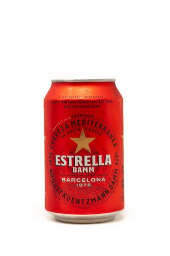 Imagen de CERVEZA ESTRELLA DAMM BARCELONA LATA 330 ML