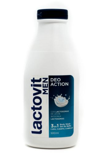 Imagen de GEL DE DUCHA LACTOVIT MEN DEO ACTION 500 ml 