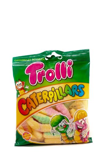 Imagen de GOMITA TROLLI CATERPILLARS 100 G