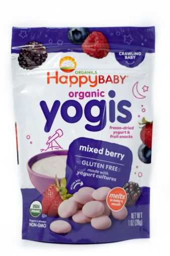 Imagen de SNACKS HAPPY BABY ORGÁNICO YOGIS MIX DE FRUTAS 28 g 