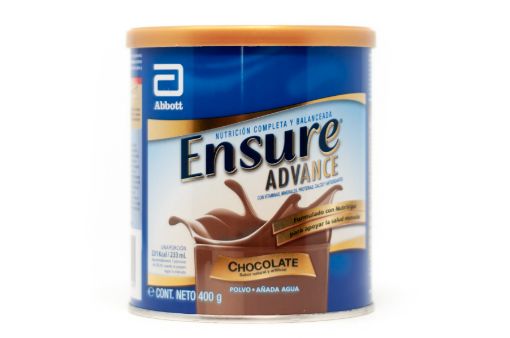 Imagen de COMPLEMENTO ALIMENTICIO  ENSURE ADVANCE CHOCOLATE EN POLVO 400.00 G