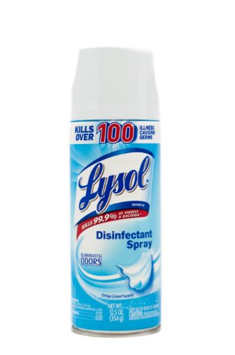 Imagen de DESINFECTANTE LYSOL AROMA CRISP LINEN EN AEROSOL 354 G