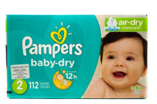 Imagen de PAÑAL PAMPERS BABY DRY DESECHABLE ETAPA 2 112 UND