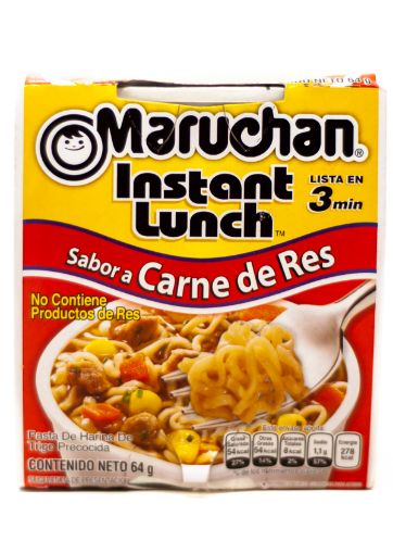 Imagen de SOPA INSTANTANEA MARUCHAN SABOR CARNE DE RES 64 G